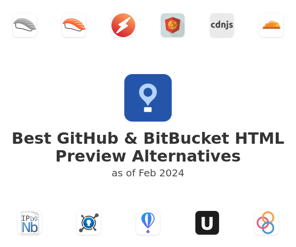 Best GitHub & BitBucket HTML Preview Alternatives