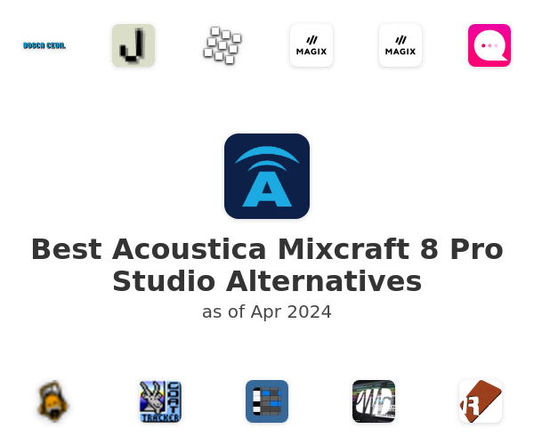 Best Acoustica Mixcraft 8 Pro Studio Alternatives