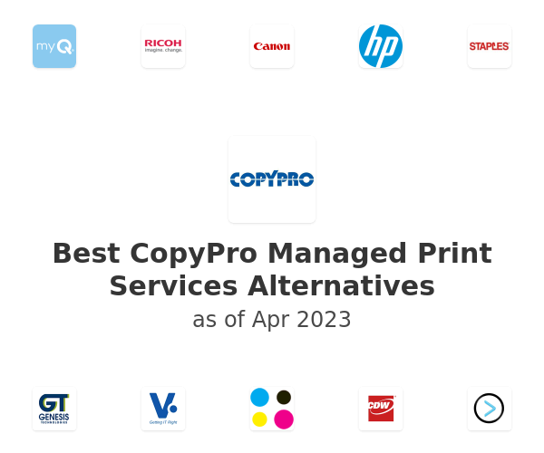 Best CopyPro Managed Print Services Alternatives