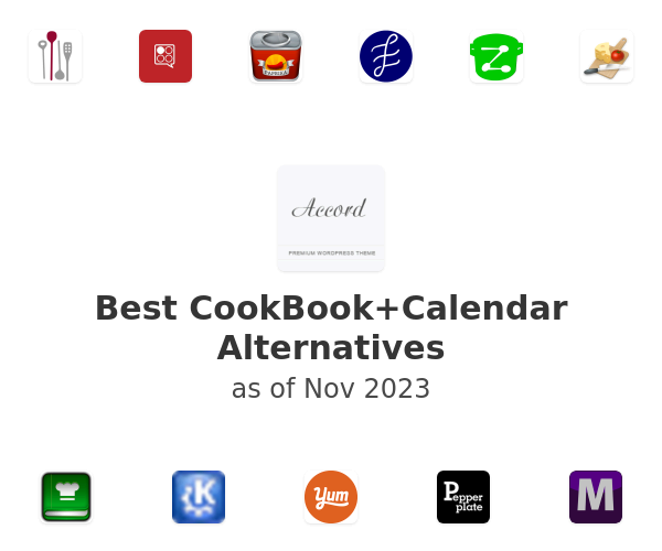 Best CookBook+Calendar Alternatives