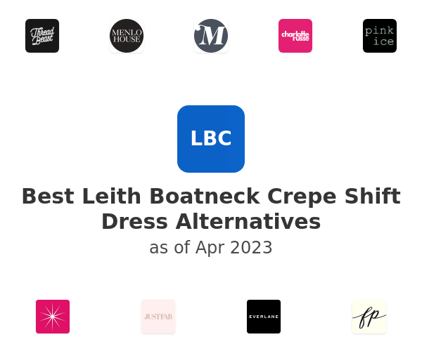 Best Leith Boatneck Crepe Shift Dress Alternatives