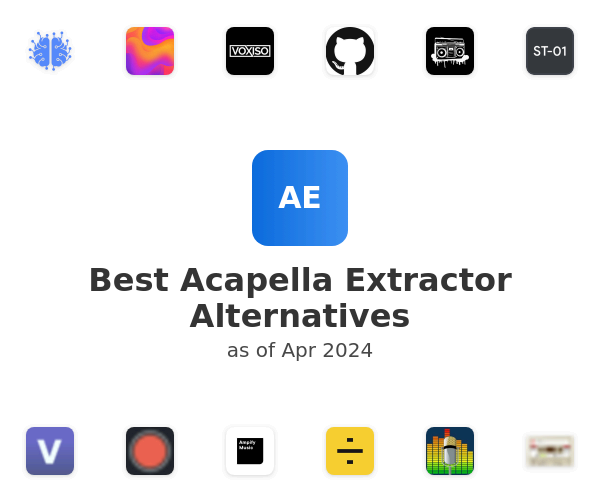Best Acapella Extractor Alternatives