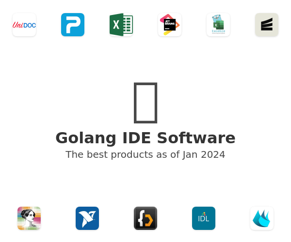 The best Golang IDE products