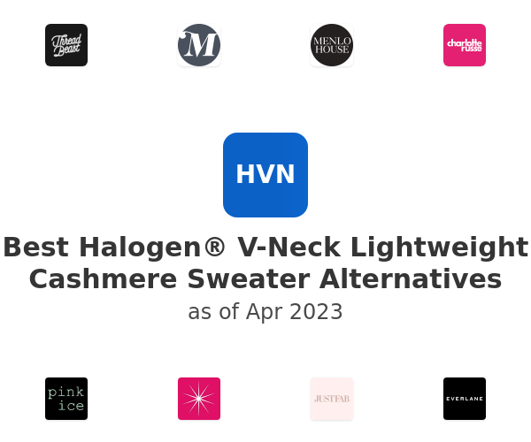 Best Halogen® V-Neck Lightweight Cashmere Sweater Alternatives