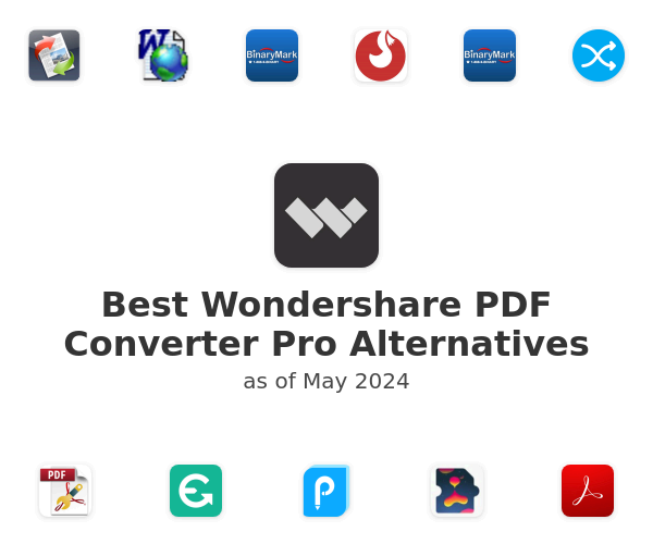 Best Wondershare PDF Converter Pro Alternatives