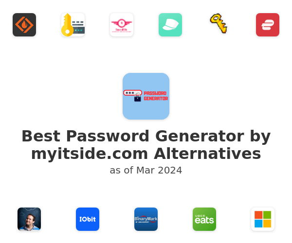 Best Password Generator by myitside.com Alternatives