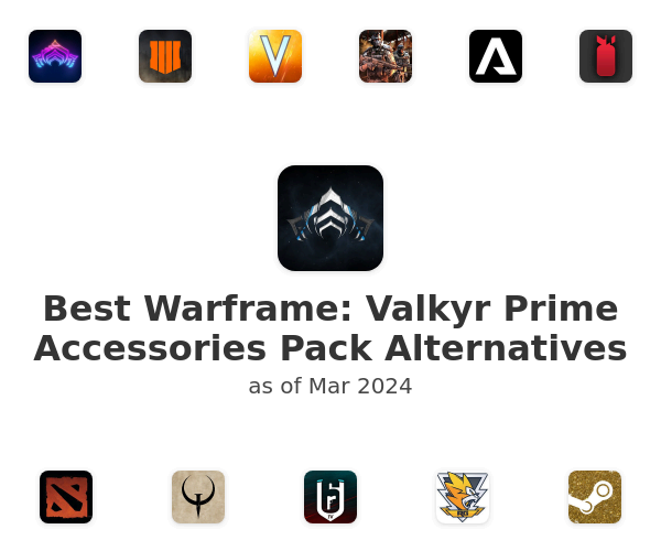 Best Warframe: Valkyr Prime Accessories Pack Alternatives