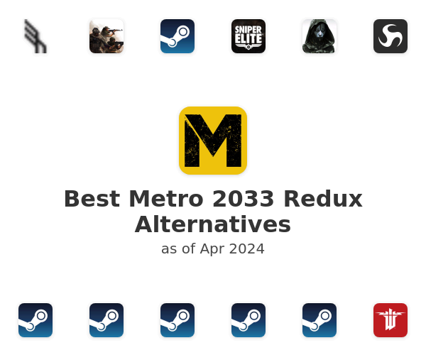 Best Metro 2033 Redux Alternatives