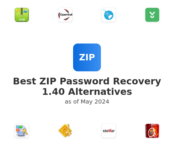 Best ZIP Password Recovery 1.40 Alternatives