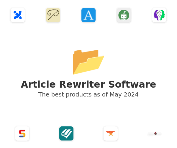 The best Article Rewriter products