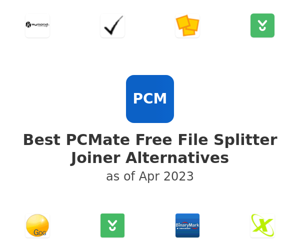 Best PCMate Free File Splitter Joiner Alternatives