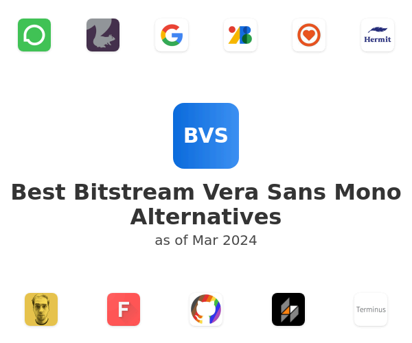 Best Bitstream Vera Sans Mono Alternatives