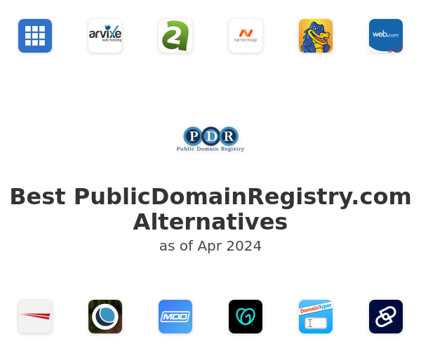 Best PublicDomainRegistry.com Alternatives