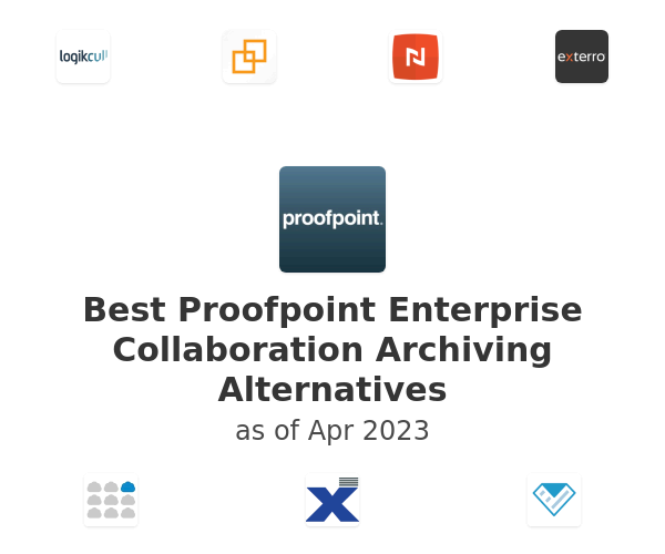 Best Proofpoint Enterprise Collaboration Archiving Alternatives