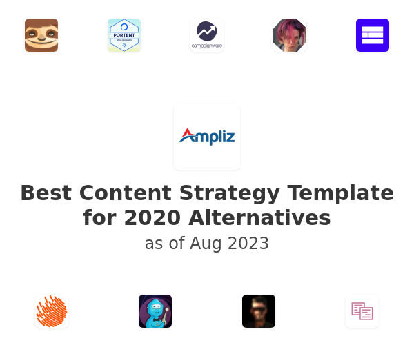 Best Content Strategy Template for 2020 Alternatives