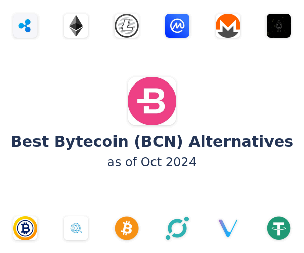 Best Bytecoin (BCN) Alternatives