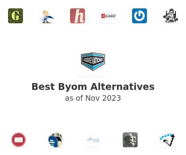 Best Byom Alternatives