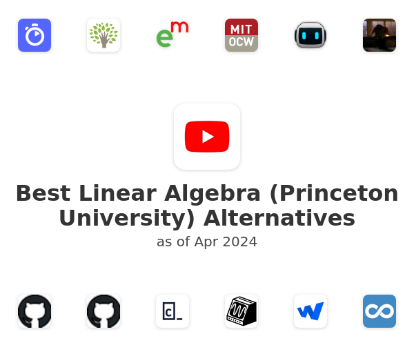 Best Linear Algebra (Princeton University) Alternatives