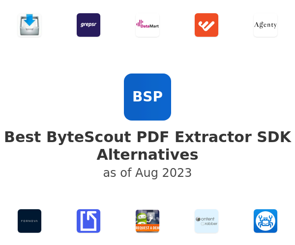 Best ByteScout PDF Extractor SDK Alternatives