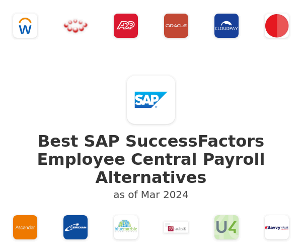 Best SAP SuccessFactors Employee Central Payroll Alternatives