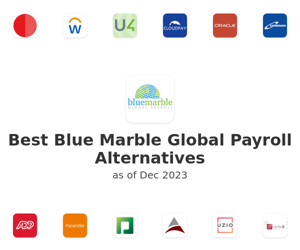 Best Blue Marble Global Payroll Alternatives