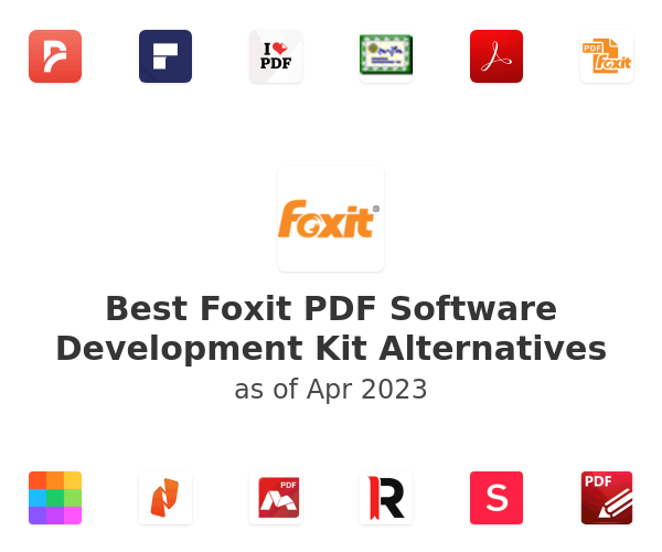 Best Foxit PDF Software Development Kit Alternatives
