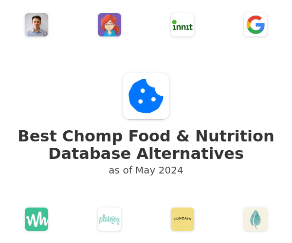 Best Chomp Food & Nutrition Database Alternatives