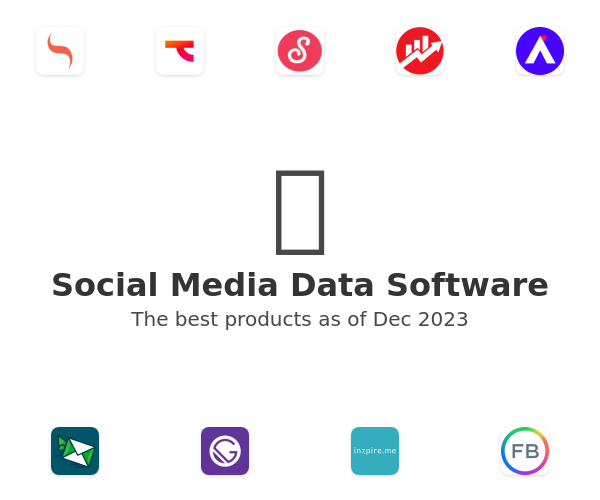 The best Social Media Data products