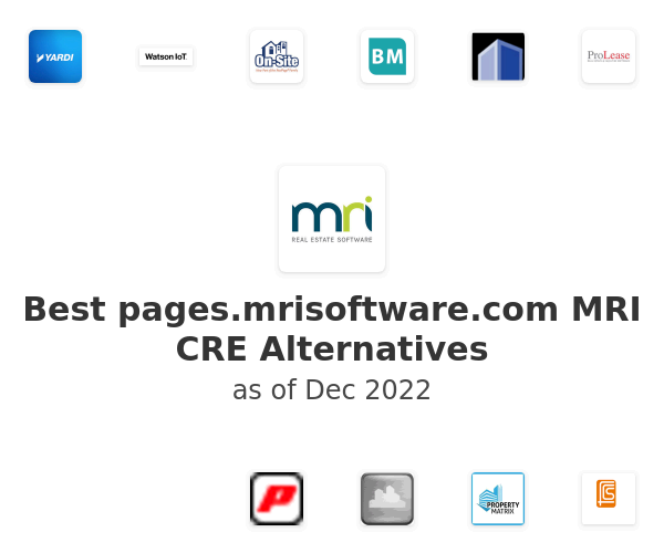 Best pages.mrisoftware.com MRI CRE Alternatives