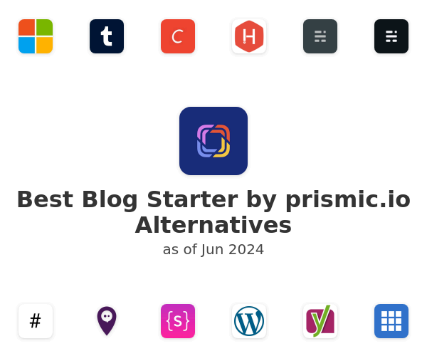Best Blog Starter by prismic.io Alternatives