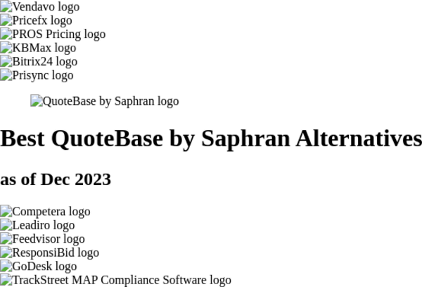Best QuoteBase by Saphran Alternatives