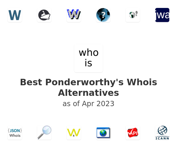 Best Ponderworthy's Whois Alternatives