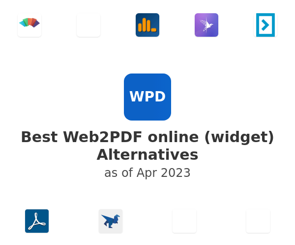 Best Web2PDF online (widget) Alternatives