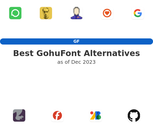 Best GohuFont Alternatives