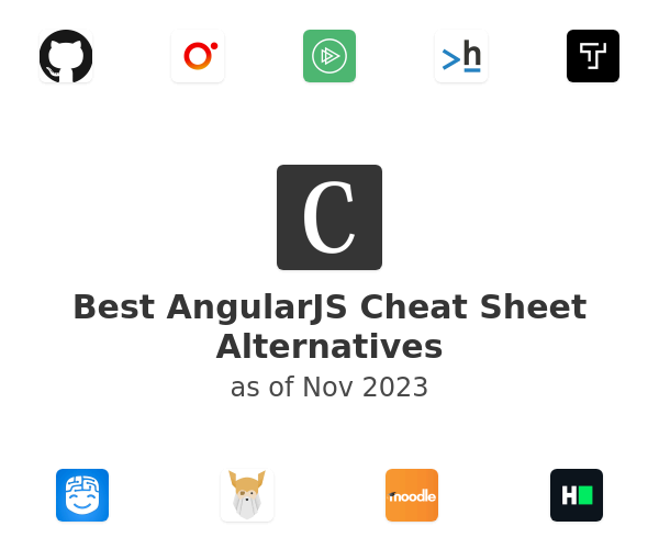 Best AngularJS Cheat Sheet Alternatives