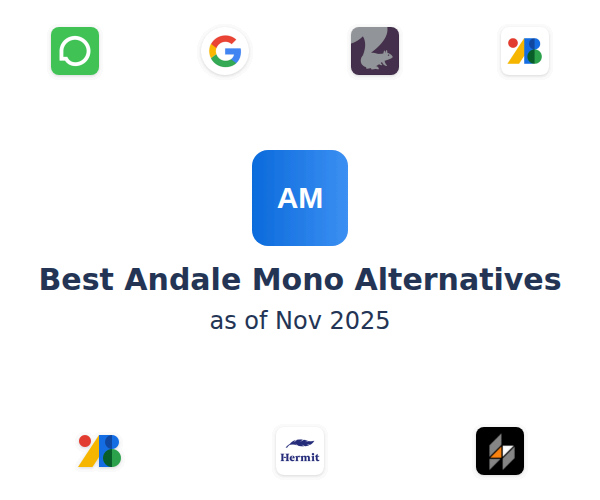 Best Andale Mono Alternatives