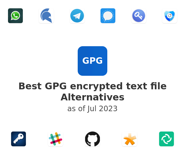 Best GPG encrypted text file Alternatives