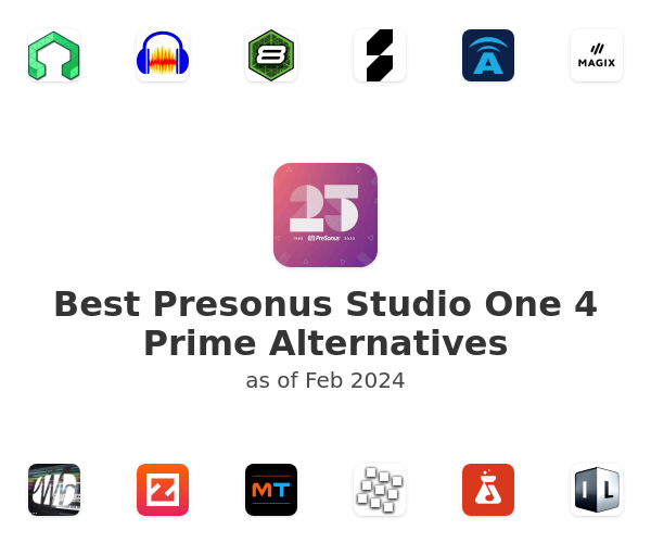 Best Presonus Studio One 4 Prime Alternatives