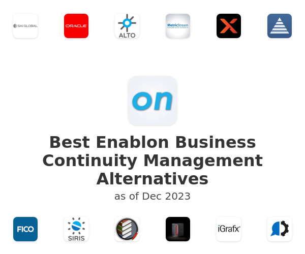 Best Enablon Business Continuity Management Alternatives