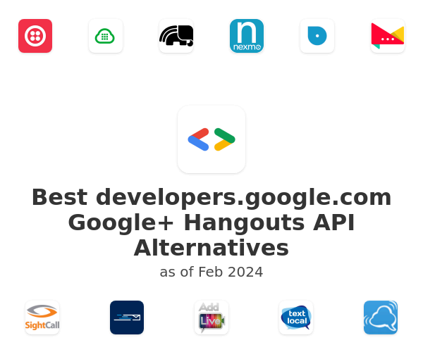 Best developers.google.com Google+ Hangouts API Alternatives