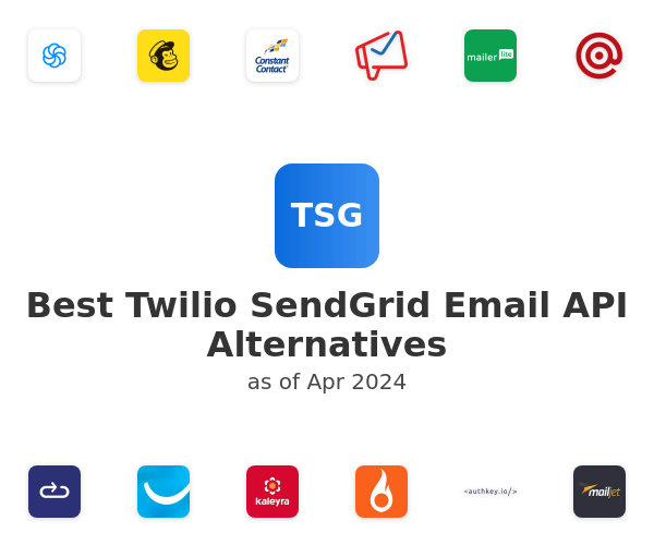 Best Twilio SendGrid Email API Alternatives
