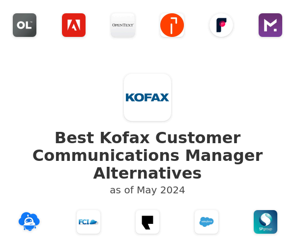 Best Kofax Customer Communications Manager Alternatives
