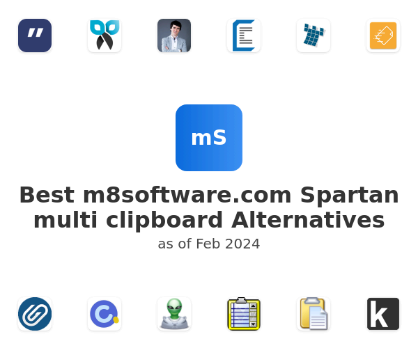 Best m8software.com Spartan multi clipboard Alternatives