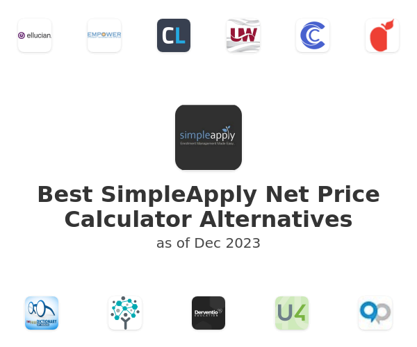 Best SimpleApply Net Price Calculator Alternatives