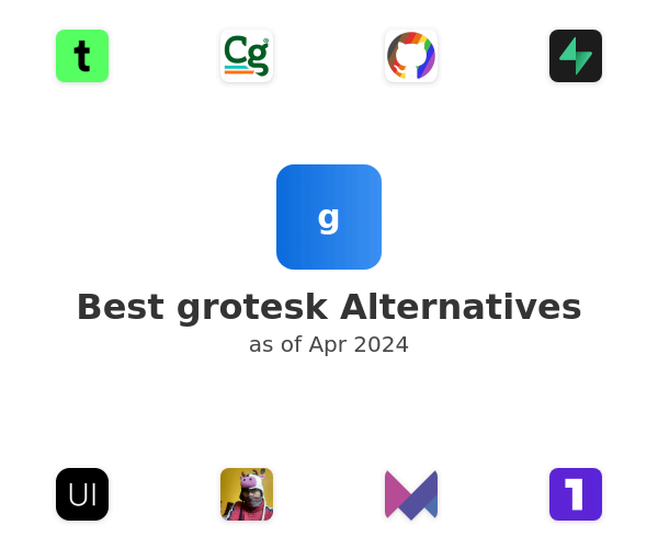 Best grotesk Alternatives