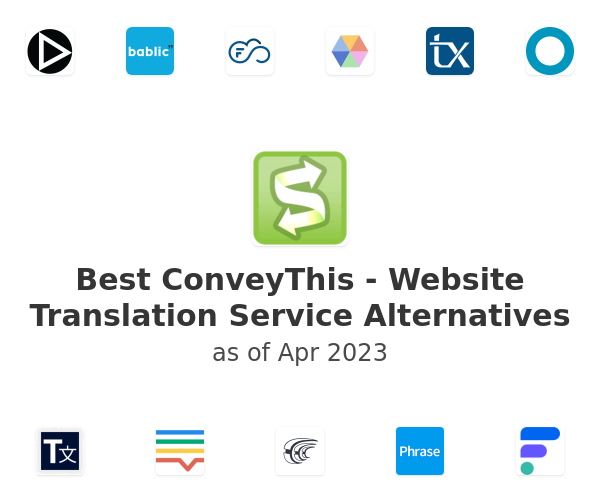 Best ConveyThis - Website Translation Service Alternatives