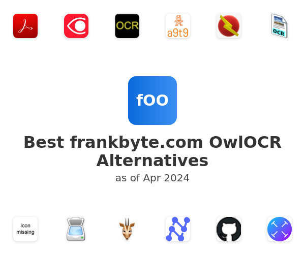 Best frankbyte.com OwlOCR Alternatives