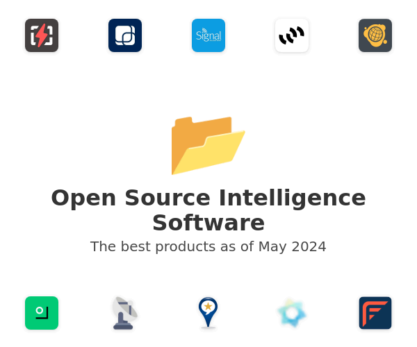 The best Open Source Intelligence products