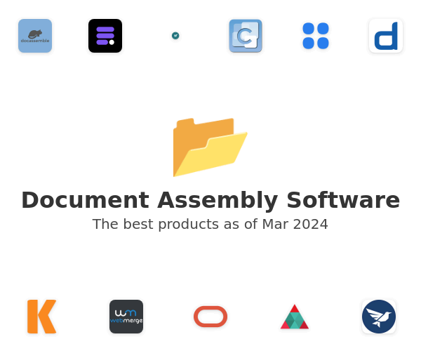 The best Document Assembly products