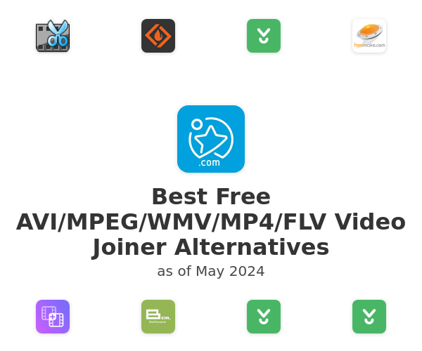 Best Free AVI/MPEG/WMV/MP4/FLV Video Joiner Alternatives